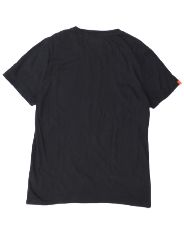 Superdry Mens T-Shirt Top XL Black Cotton