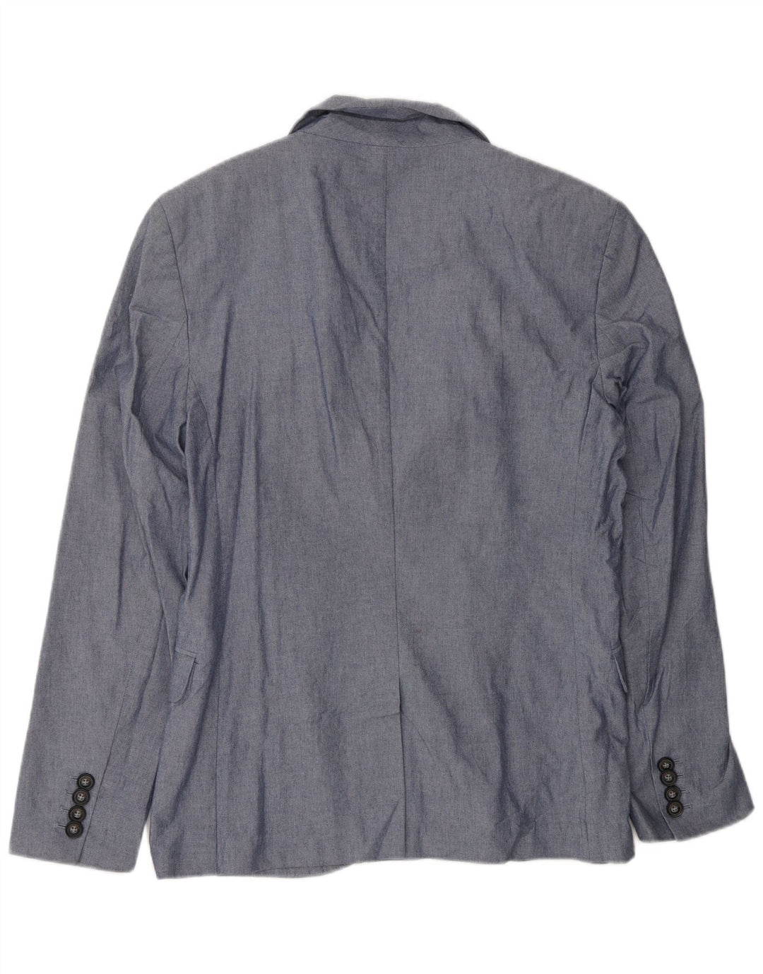Jack Wills Mens 2 Button Blazer Jacket UK 38 Medium Blue Cotton
