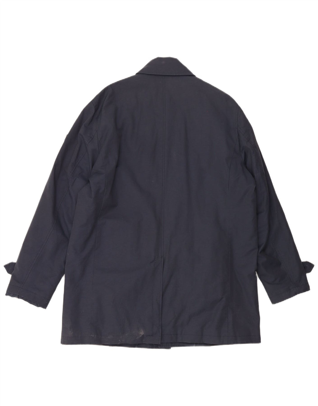 Harmont & Blaine Mens Overcoat UK 46 3XL Navy Blue Cotton