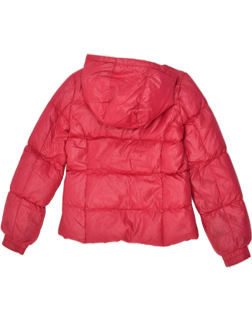 BENETTON Girls Hooded Padded Jacket 13-14 Years Pink | Vintage Benetton | Thrift | Second-Hand Benetton | Used Clothing | Messina Hembry 