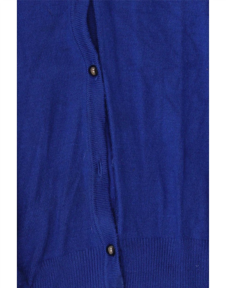 Marks & Spencer Womens Cardigan Sweater UK 20 XL Blue Viscose
