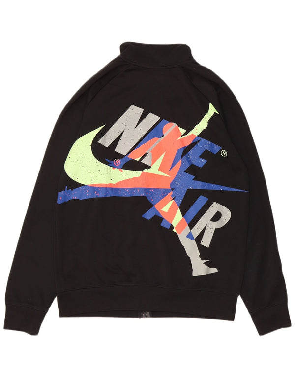 Jordan Boys Graphic Tracksuit Top Jacket 13-14 Years XL Black