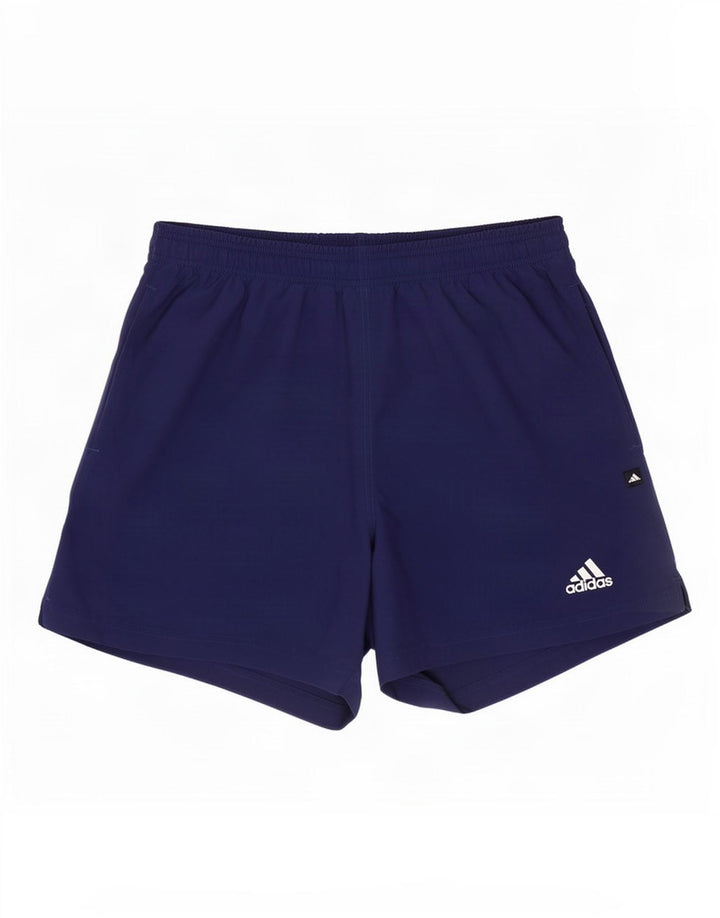 Adidas Mens Sport Shorts Large Navy Blue Polyester