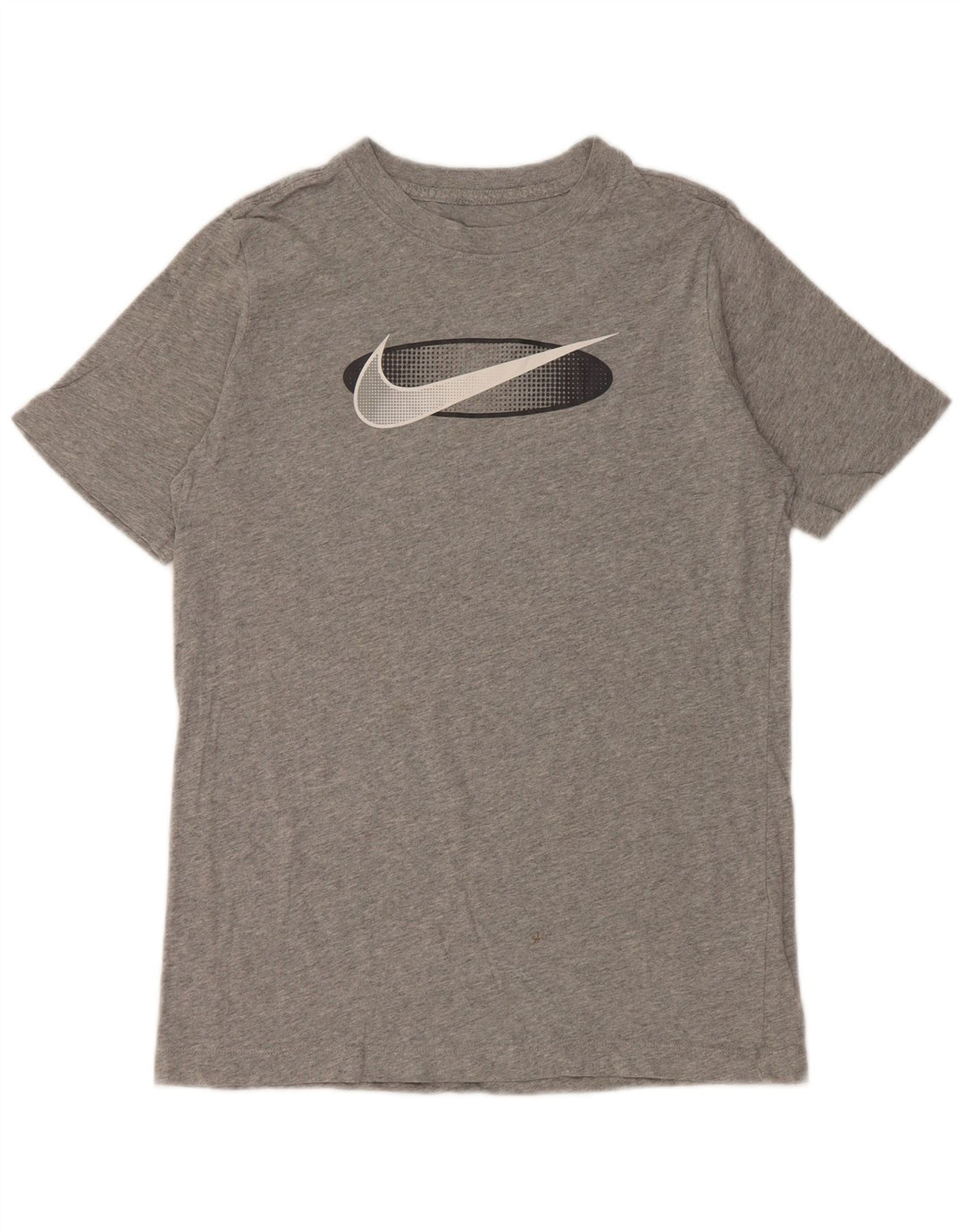 NIKE Boys Graphic T-Shirt Top 13-14 Years XL Grey Flecked Cotton