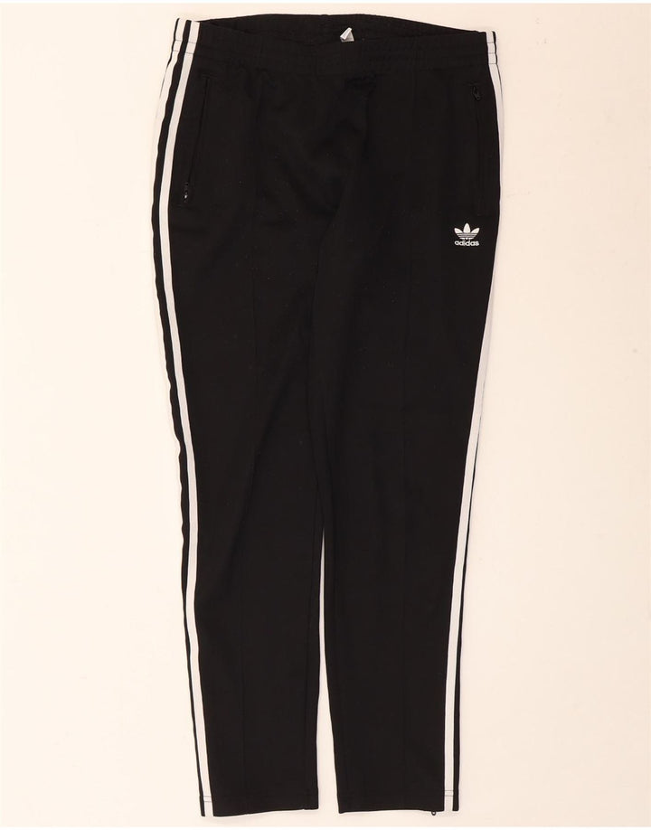 Adidas Womens Tracksuit Trousers UK 14 Medium Black Cotton