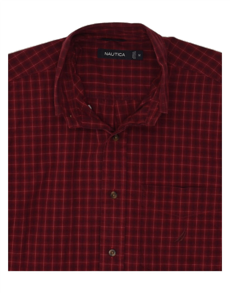 NAUTICA Mens Shirt Medium Red Check Cotton | Vintage Nautica | Thrift | Second-Hand Nautica | Used Clothing | Messina Hembry 