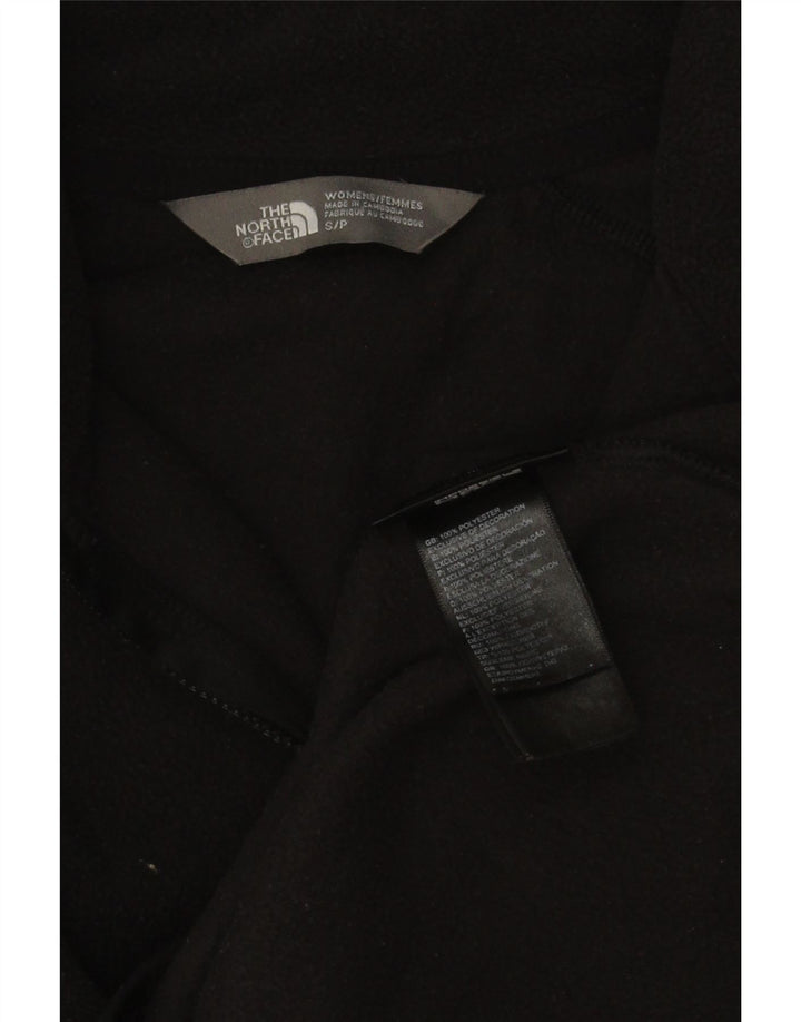 The North Face Womens Oversized Zip Neck Fleece Jumper UK 10 Small Black
