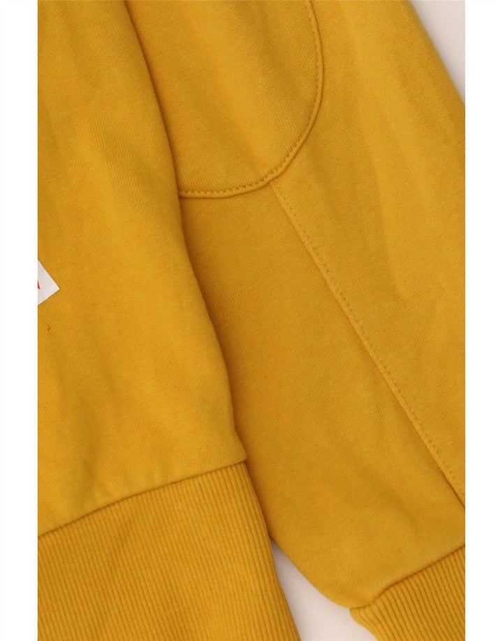 Sun68 Mens Zip Hoodie Sweater Medium Yellow Cotton