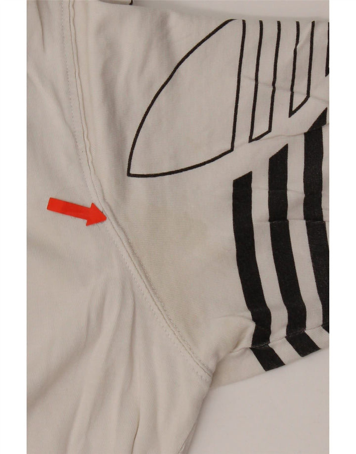 Adidas Mens Graphic T-Shirt Top Large White Cotton