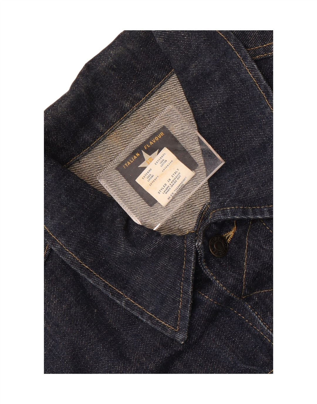 Indian Rags Mens Denim Jacket UK 38 Medium Navy Blue Cotton