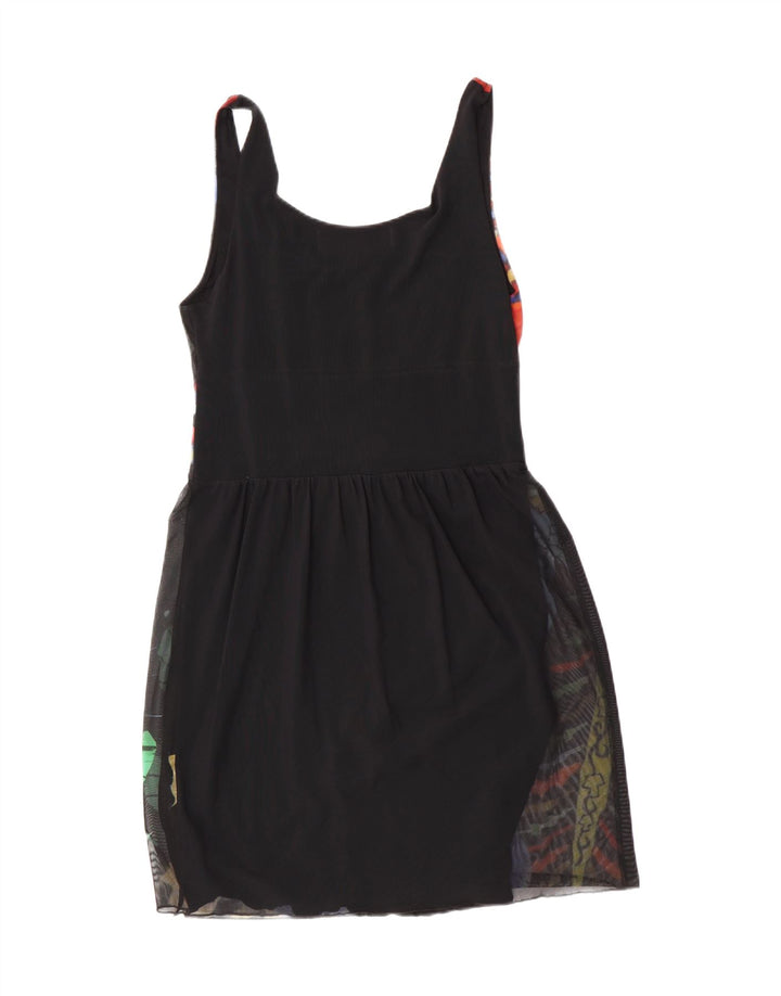 Desigual Girls Abstract Pattern Sundress 15-16 Years 2XL Black Butterfly