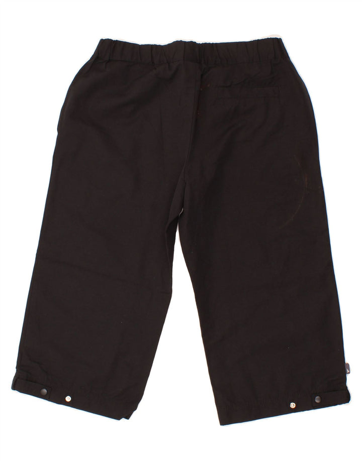 ADIDAS Womens Capri Tracksuit Trousers UK 12 Medium Black Cotton Vintage Adidas and Second-Hand Adidas from Messina Hembry 