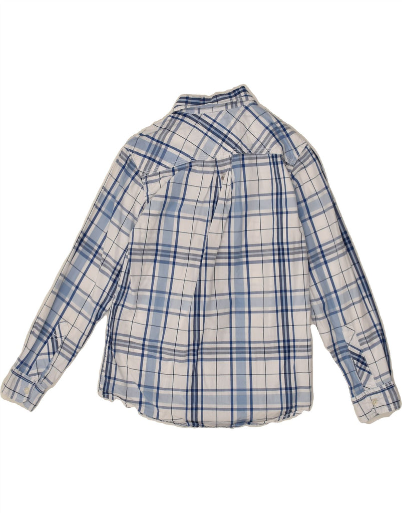 TOMMY HILFIGER Boys Shirt 8-9 Years Small  Blue Check Cotton | Vintage Tommy Hilfiger | Thrift | Second-Hand Tommy Hilfiger | Used Clothing | Messina Hembry 