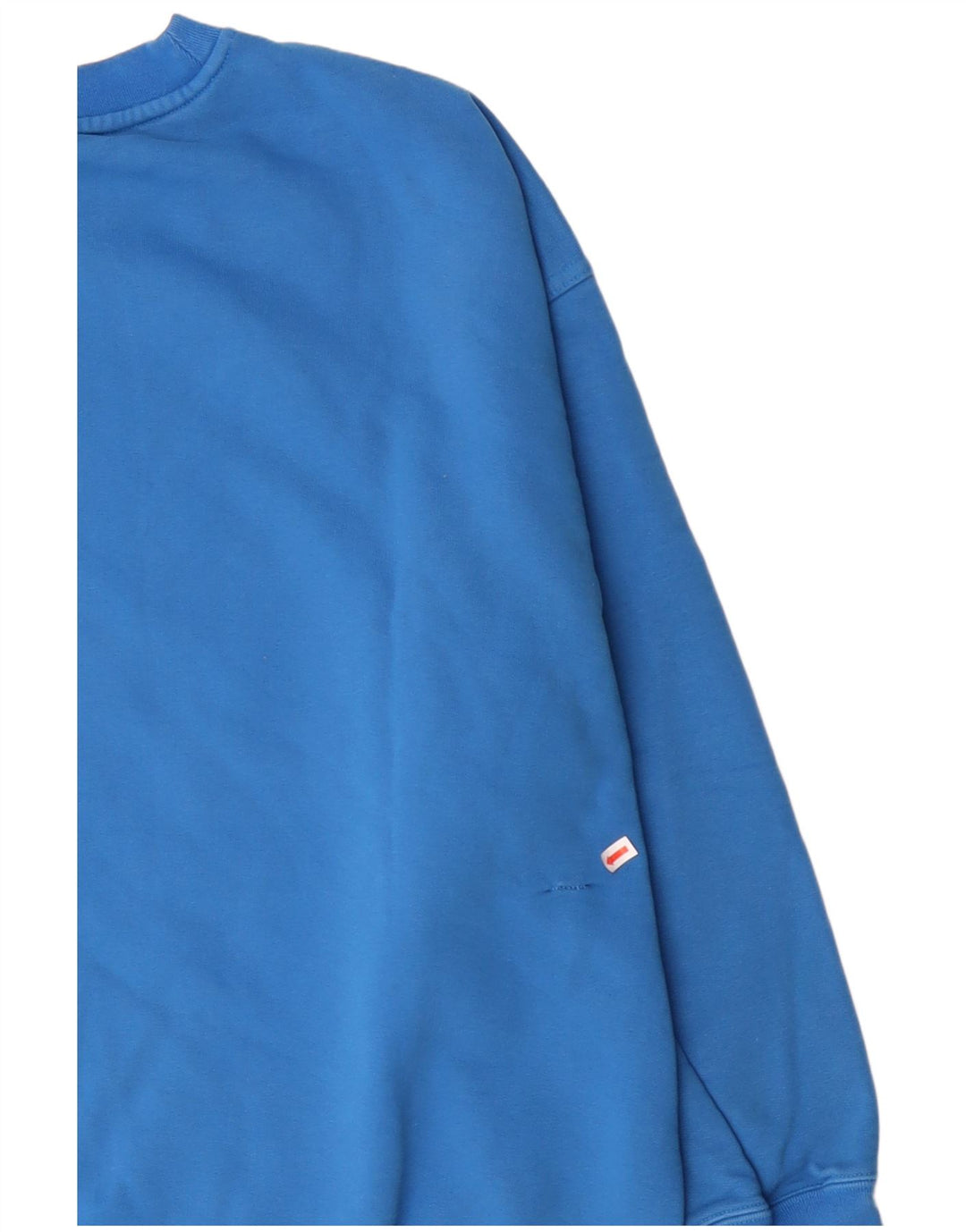 ADIDAS Womens Oversized Sweatshirt Jumper UK 14 Large Blue Cotton