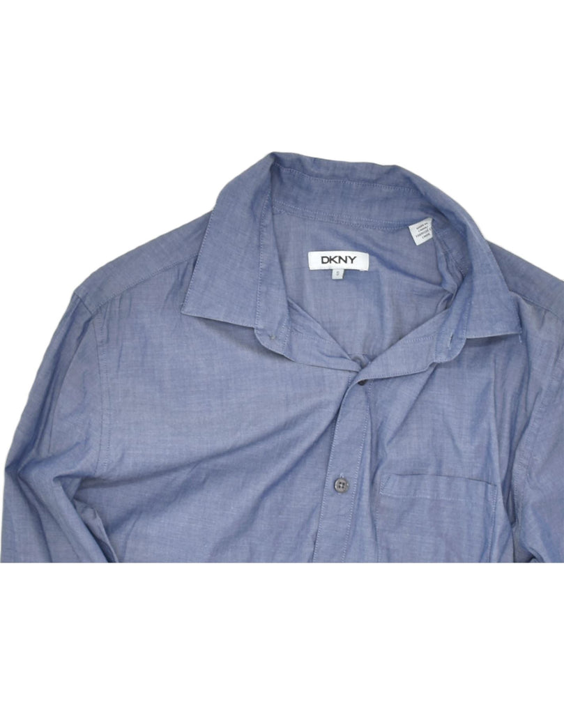 DKNY Mens Shirt Small Blue Cotton | Vintage | Thrift | Second-Hand | Used Clothing | Messina Hembry 