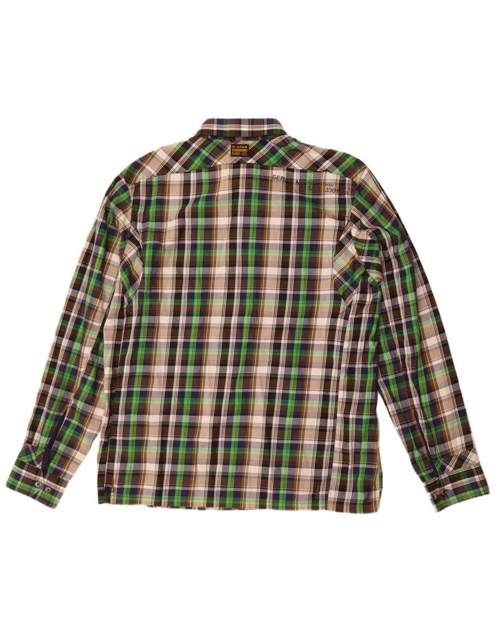 G-Star Mens Shirt XL Multicoloured Check Cotton