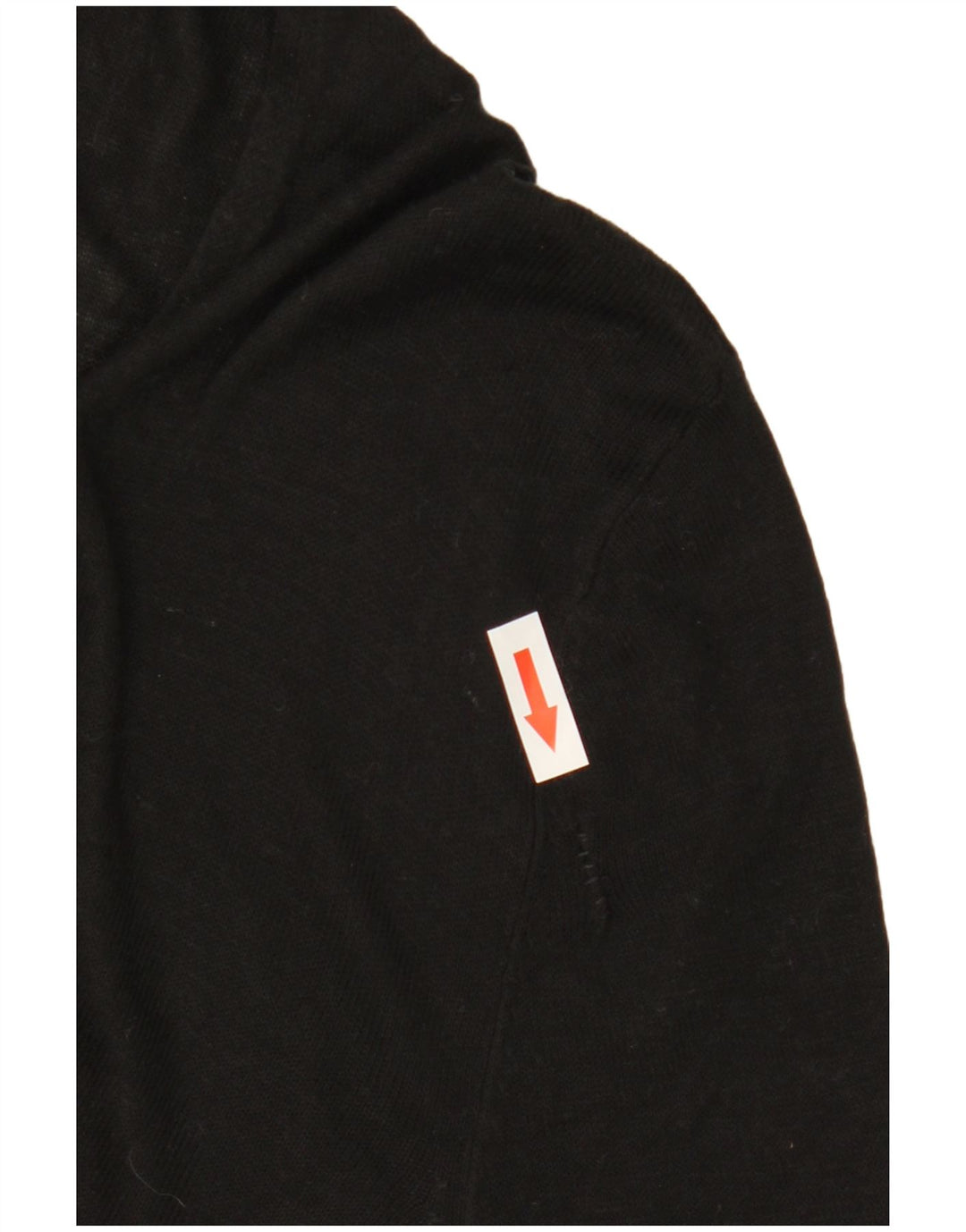 Zara Womens Top Long Sleeve UK 16 Large Black Viscose