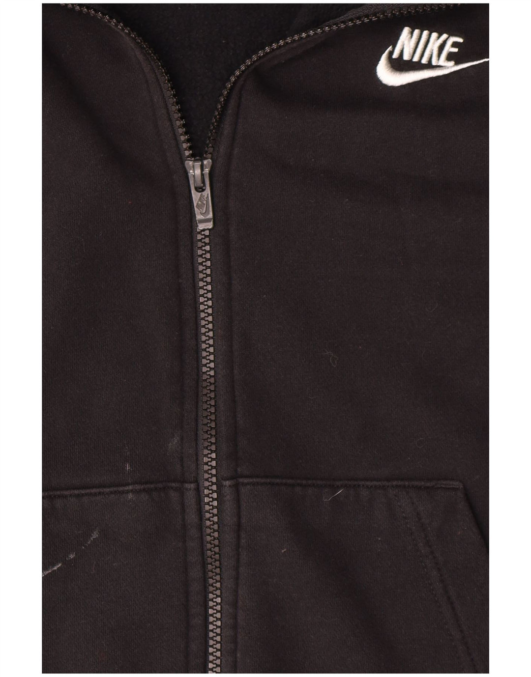 Nike Mens Zip Hoodie Sweater XS Black Cotton