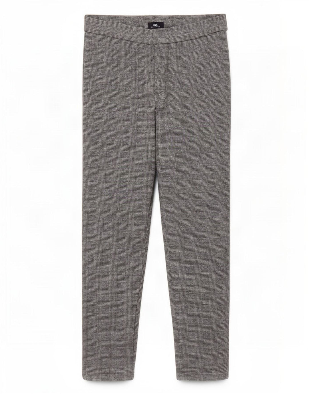 Marks & Spencer Womens Crop Leggings UK 14 Large Grey Houndstooth Polyester