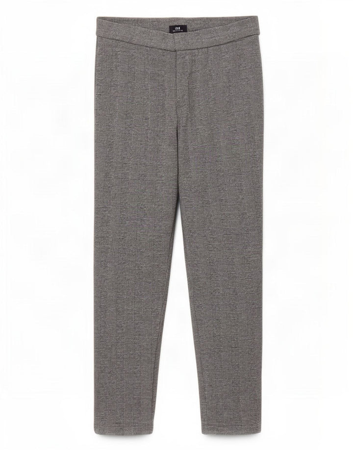Marks & Spencer Womens Crop Leggings UK 14 Large Grey Houndstooth Polyester