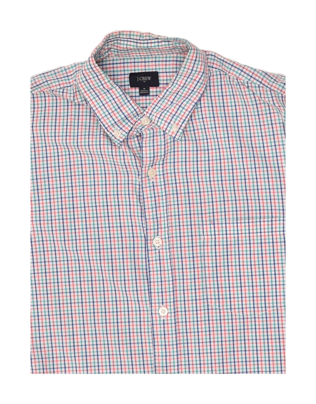 J. CREW Mens Shirt Medium Multicoloured Check Cotton | Vintage J. Crew | Thrift | Second-Hand J. Crew | Used Clothing | Messina Hembry 
