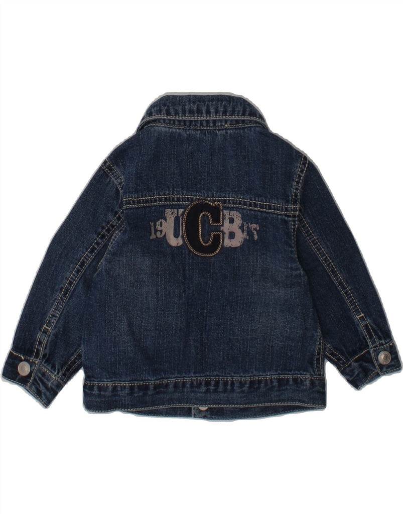 BENETTON Baby Boys Denim Jacket 6-9 Months Navy Blue Cotton | Vintage Benetton | Thrift | Second-Hand Benetton | Used Clothing | Messina Hembry 