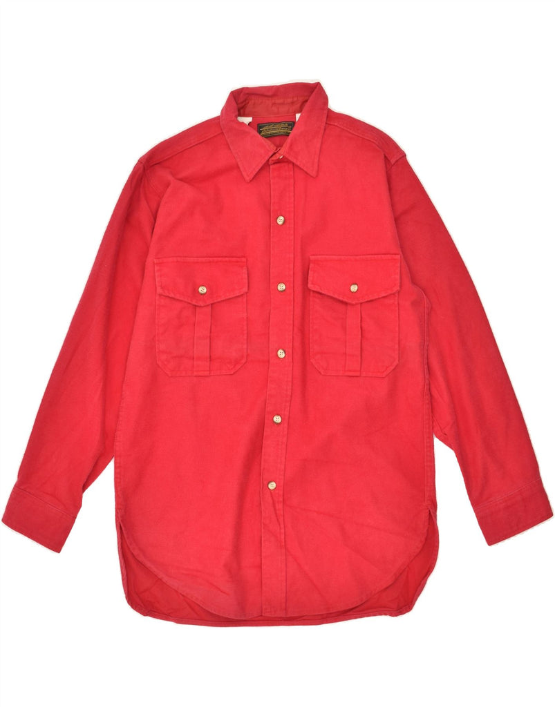 EDDIE BAUER Mens Shirt Medium Red Cotton | Vintage Eddie Bauer | Thrift | Second-Hand Eddie Bauer | Used Clothing | Messina Hembry 