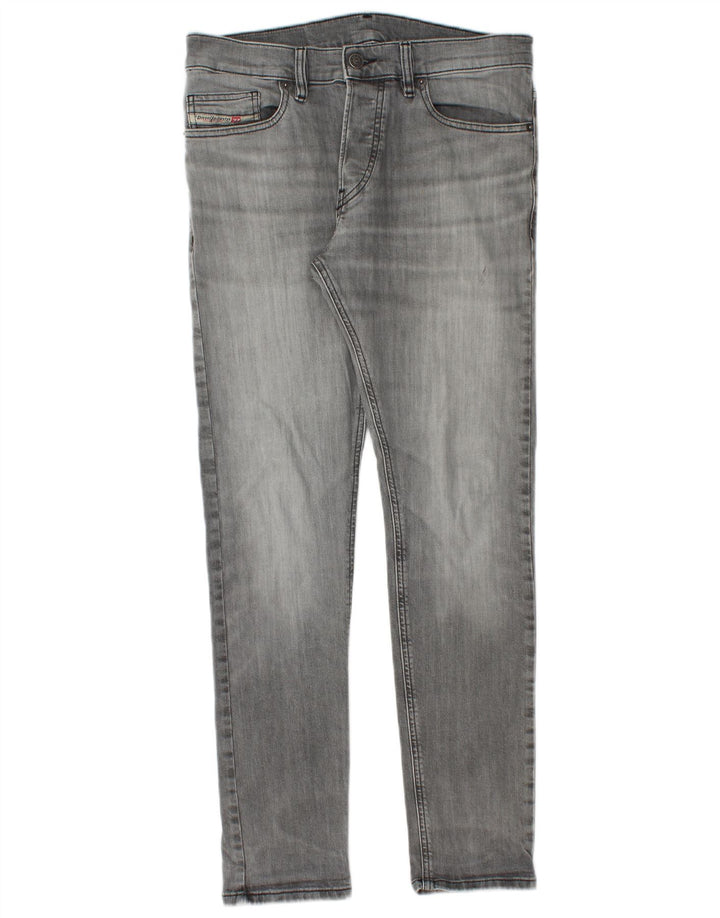 Diesel Mens Slim Jeans W30 L30 Grey Cotton