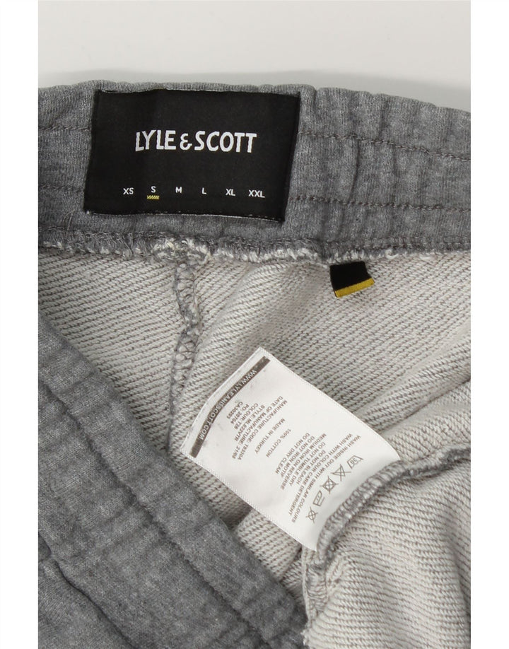 Lyle & Scott Mens Tracksuit Trousers Joggers Small  Grey Cotton