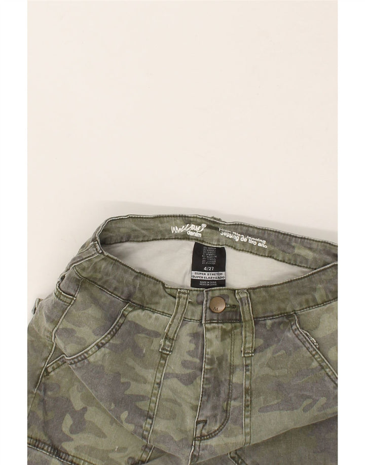 MOSSIMO Womens Jegging Slim Jeans US 4 Small W27 L27 Green Camouflage Vintage Mossimo and Second-Hand Mossimo from Messina Hembry 