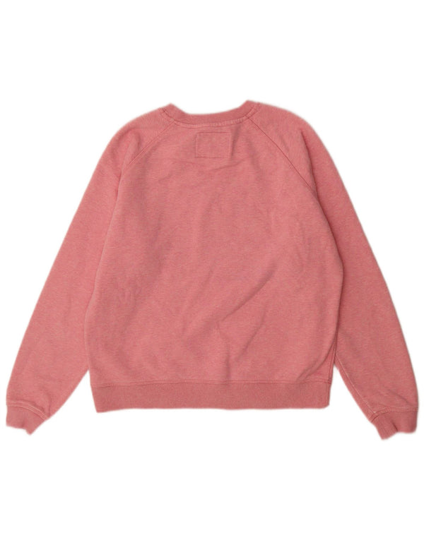 Jack Wills Womens Oversized Sweatshirt Jumper UK 6 XS Pink Cotton
