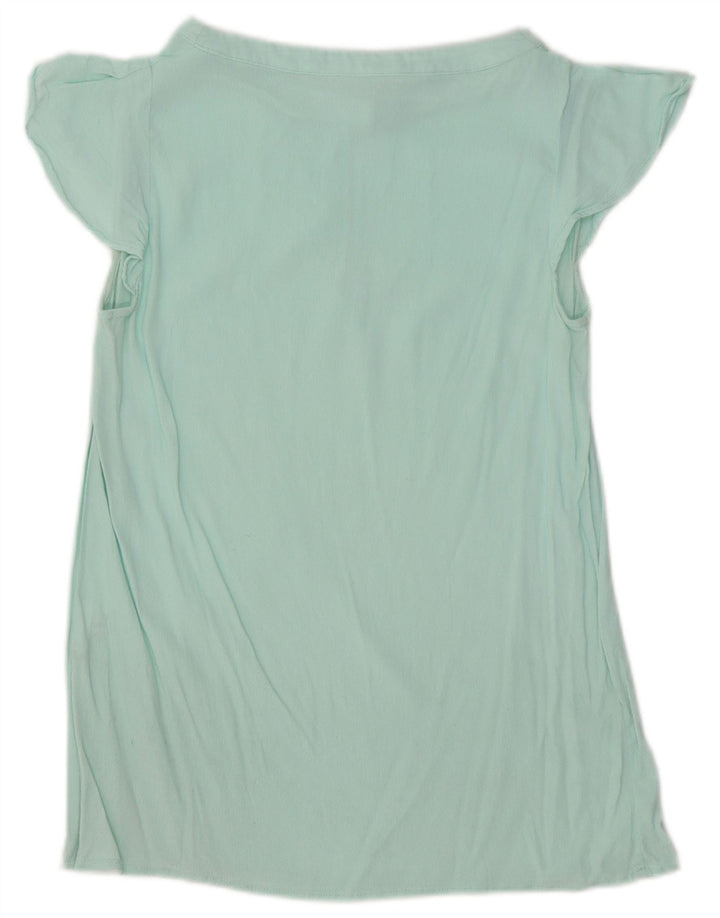 Trussardi Jeans Womens Blouse Top IT 42 Medium Green