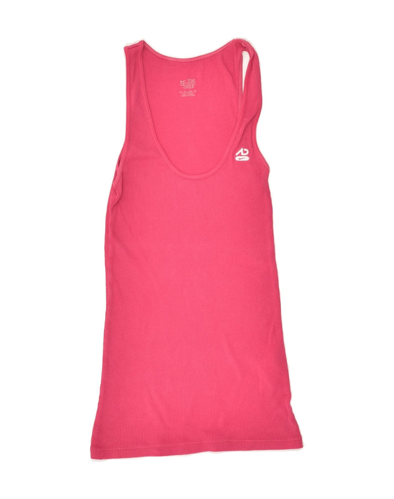 NIKE Womens Vest Top UK 4 XS Pink Cotton | Vintage Nike | Thrift | Second-Hand Nike | Used Clothing | Messina Hembry 