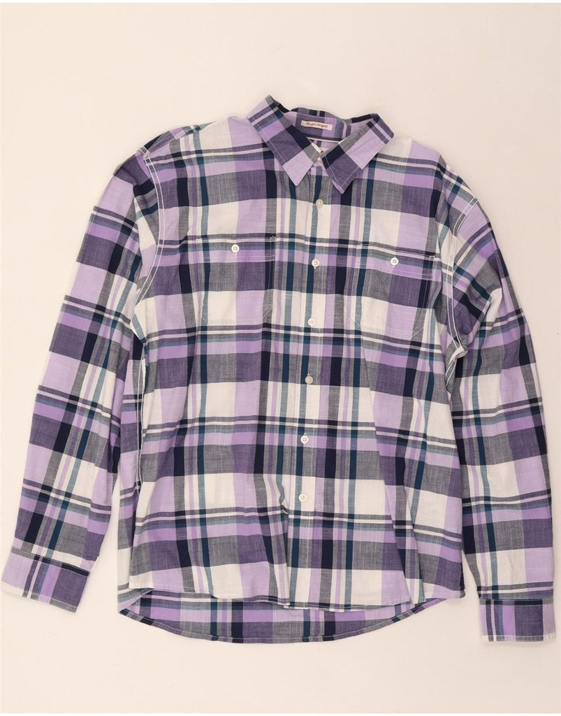 WRANGLER Mens Shirt XL Purple Check Cotton Vintage Wrangler and Second-Hand Wrangler from Messina Hembry 