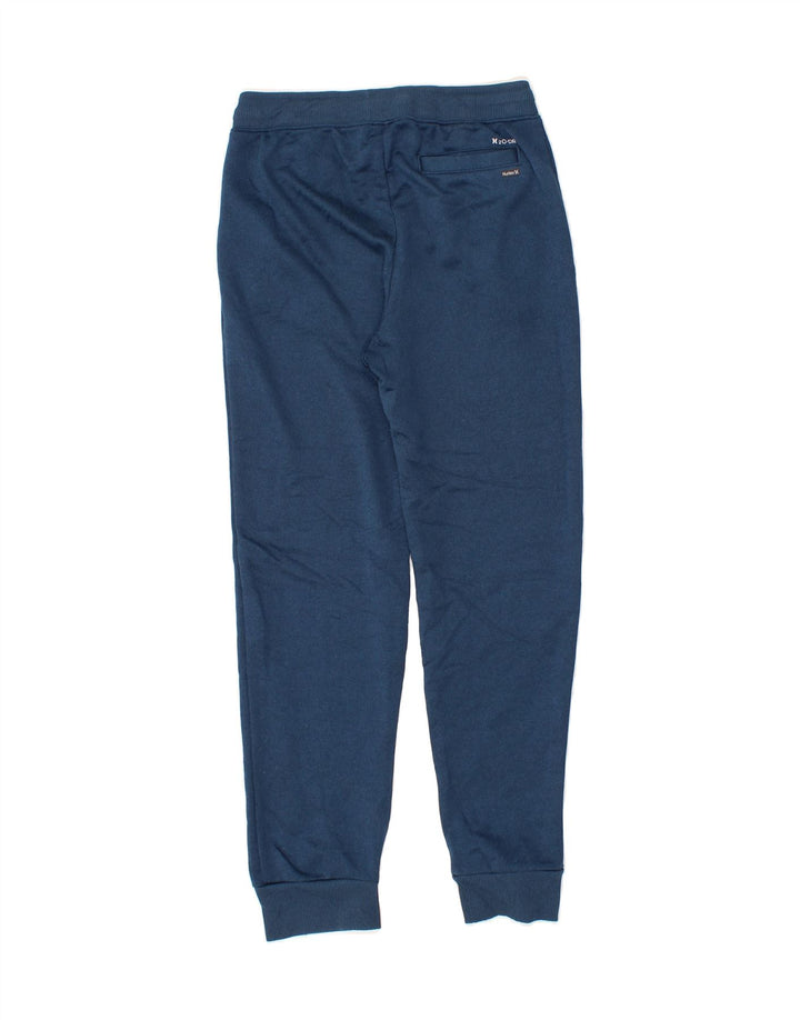 HURLEY Boys Tracksuit Trousers Joggers 12-13 Years Large Blue Polyester Vintage Hurley and Second-Hand Hurley from Messina Hembry 