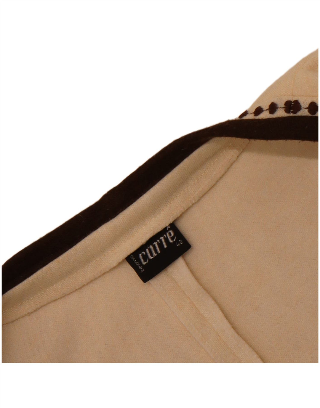 Carre Womens Sleeveless Open Cardigan Sweater EU 42 Large Off White