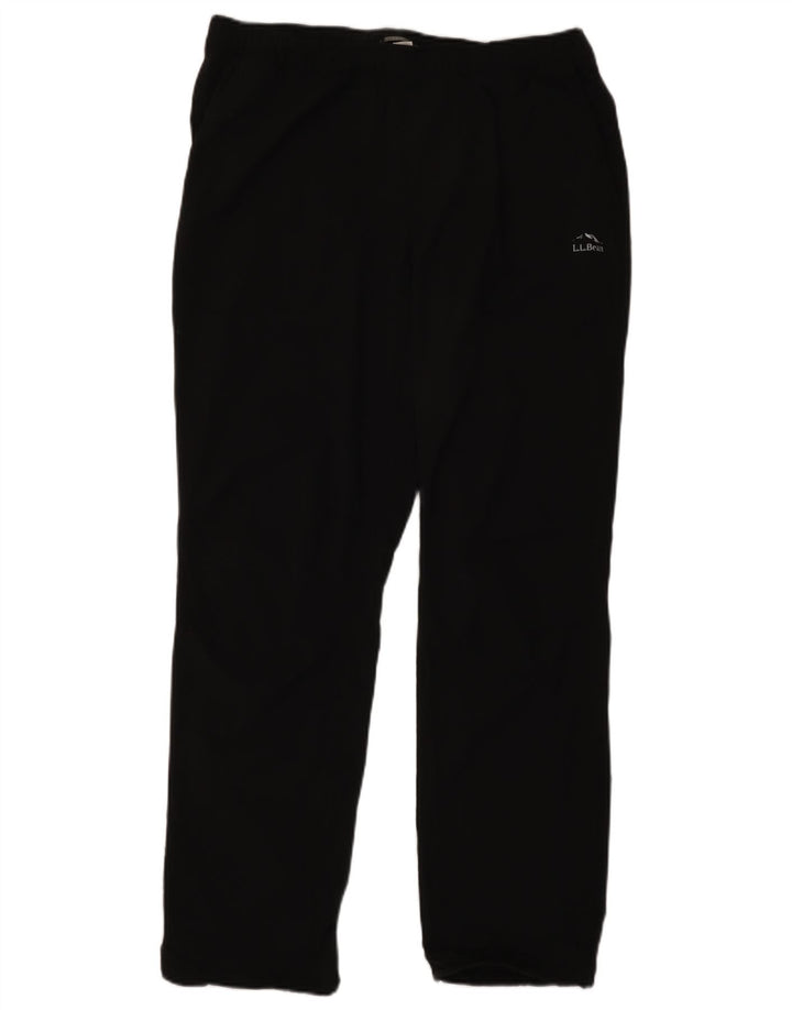 L.L.Bean Mens Tracksuit Trousers Large  Black Polyester