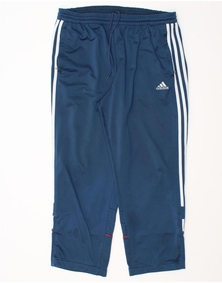Adidas Mens Tracksuit Trousers UK 40/42 Medium  Blue Polyester