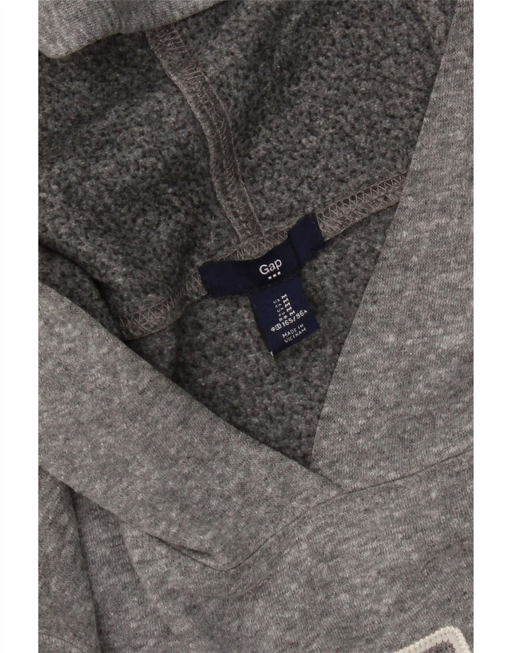 Gap Womens Graphic Hoodie Jumper UK 14 Medium Grey