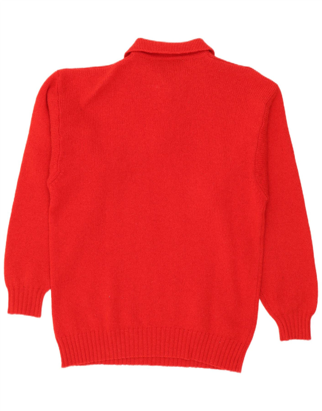 Kirkland Mens Polo Neck Jumper Sweater Medium Red
