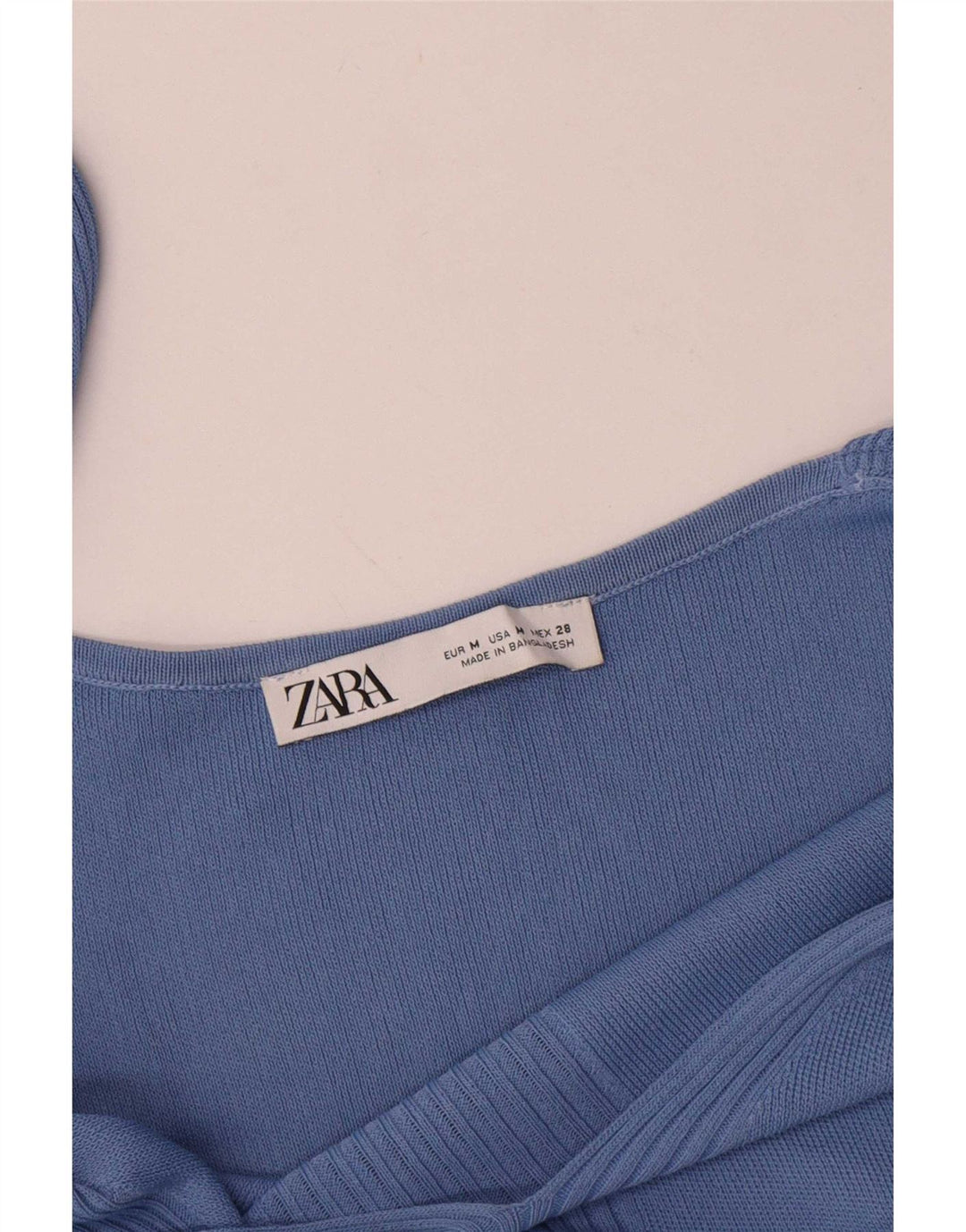 Zara Womens Cami Top UK 12 Medium Blue