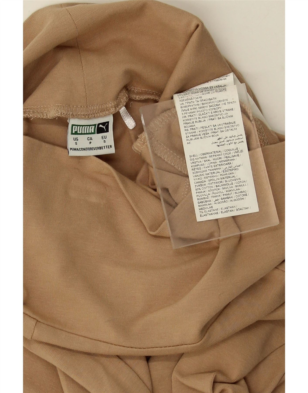 PUMA Womens Sport Shorts UK 8 Small Beige Cotton Vintage Puma and Second-Hand Puma from Messina Hembry 