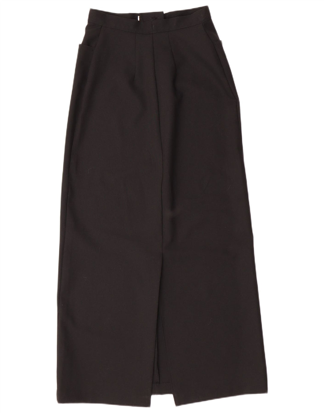 BENETTON Womens High Waist Maxi Skirt IT 44 Medium W25  Black Polyester