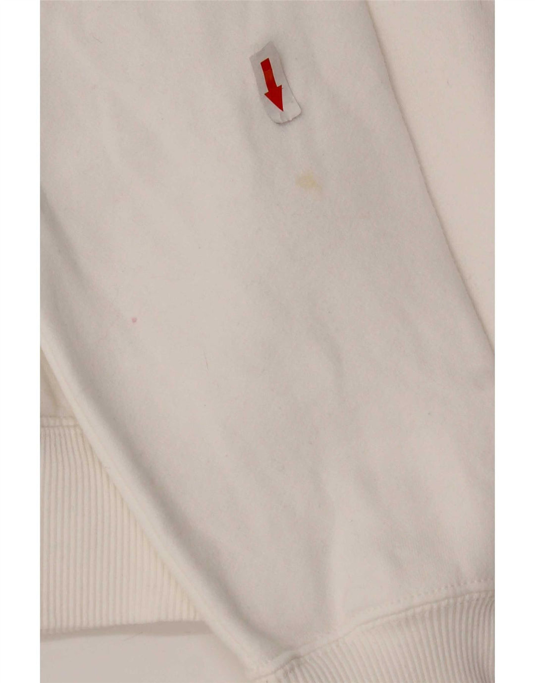 Nike Womens Graphic Tracksuit Top Jacket UK 14 Medium White Cotton
