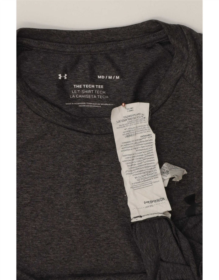 Under Armour Mens T-Shirt Top Medium Grey Flecked Polyester