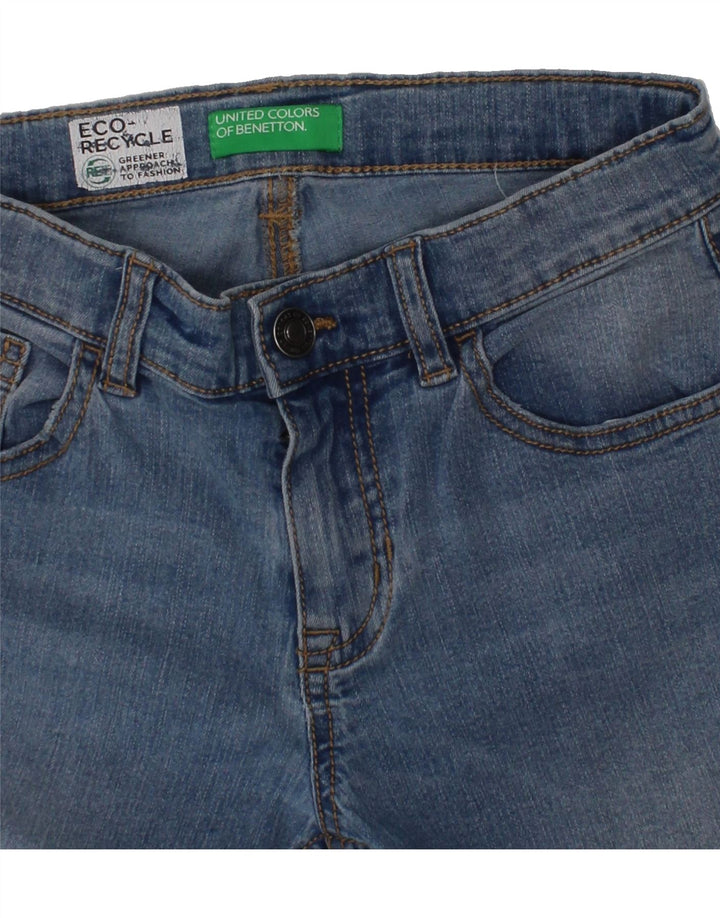 BENETTON Boys Straight Jeans 7-8 Years W24 L25 Blue Vintage Benetton and Second-Hand Benetton from Messina Hembry 