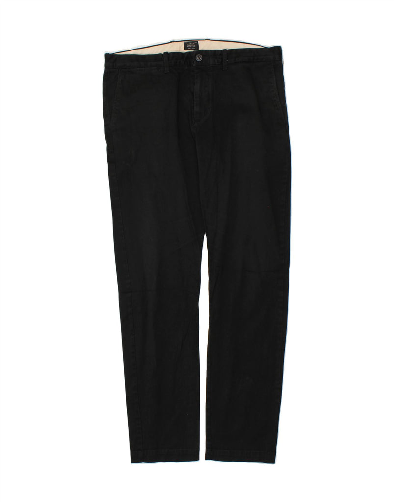 J. CREW Mens Stretch Slim Chino Trousers W34 L32 Black Cotton | Vintage J. Crew | Thrift | Second-Hand J. Crew | Used Clothing | Messina Hembry 