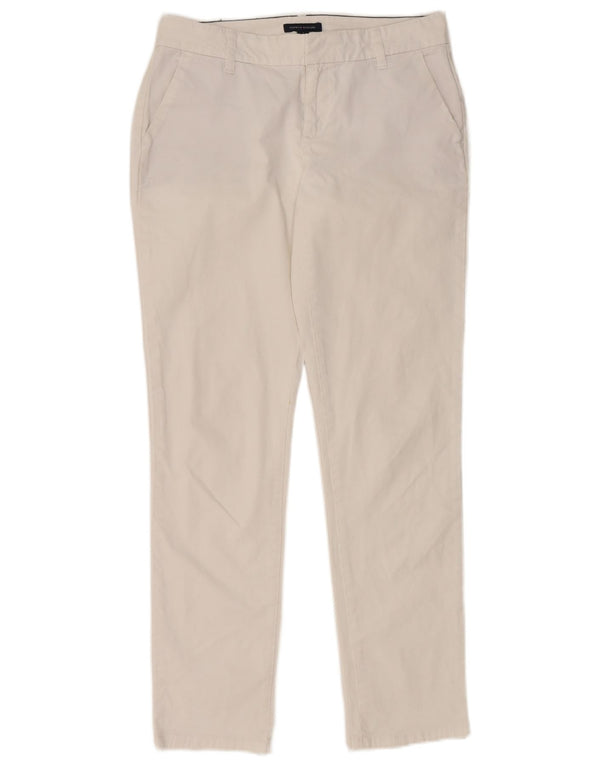 Tommy Hilfiger Womens Slim Chino Trousers US 4 Small W28 L29 White Cotton