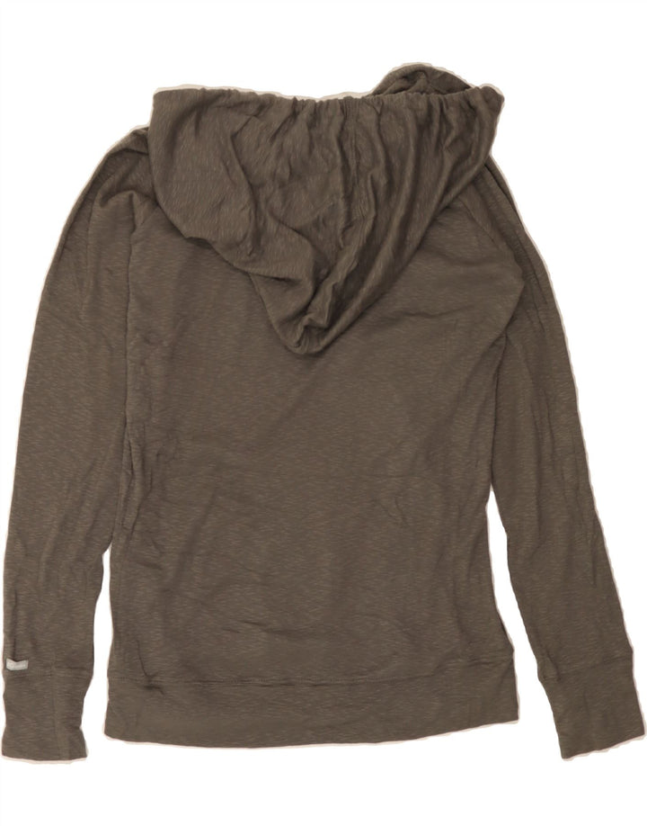 COLUMBIA Womens Hoodie Jumper UK 14 Large Grey Cotton Vintage Columbia and Second-Hand Columbia from Messina Hembry 