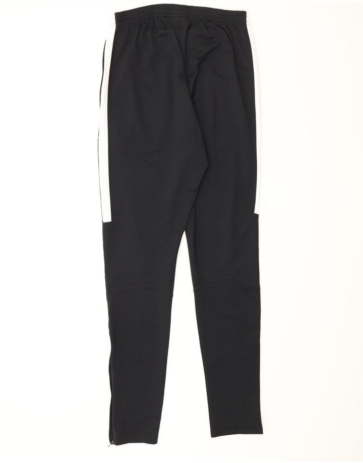 NIKE Mens Dri Fit Tracksuit Trousers Small  Black Colourblock Polyester